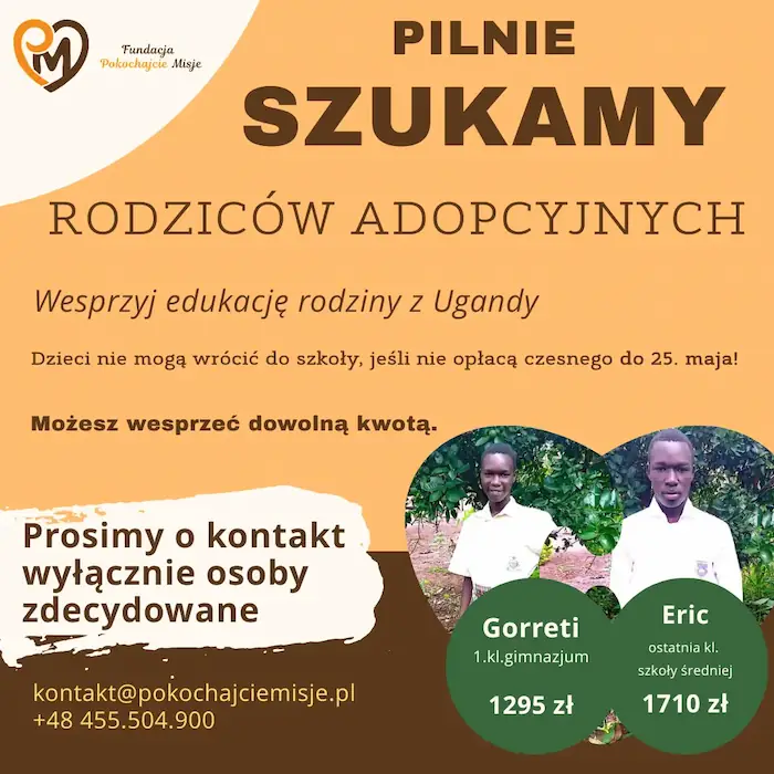 Pilnie szukamy rodziców adopcyjnych